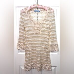 Solitaire Swim Crochet Cover Up Dress – Size M